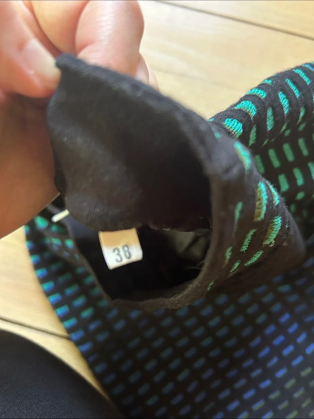 Missoni Knit Pencil Skirt with Blue-Green Gradient